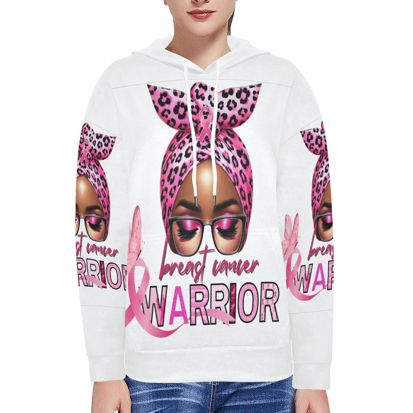 Women's Breast Cancer Awareness Fleece Hoodie