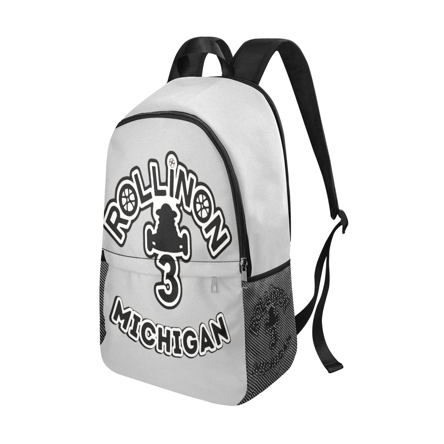 Rollin On 3 Michigan Backpack – Silver Steel Edition