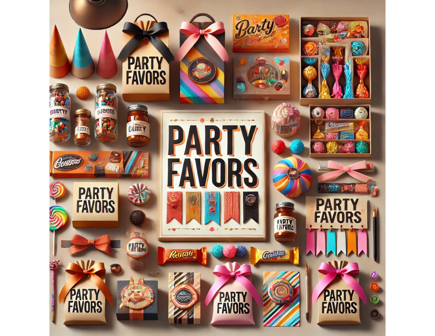 Party Season - Editable Party Favors