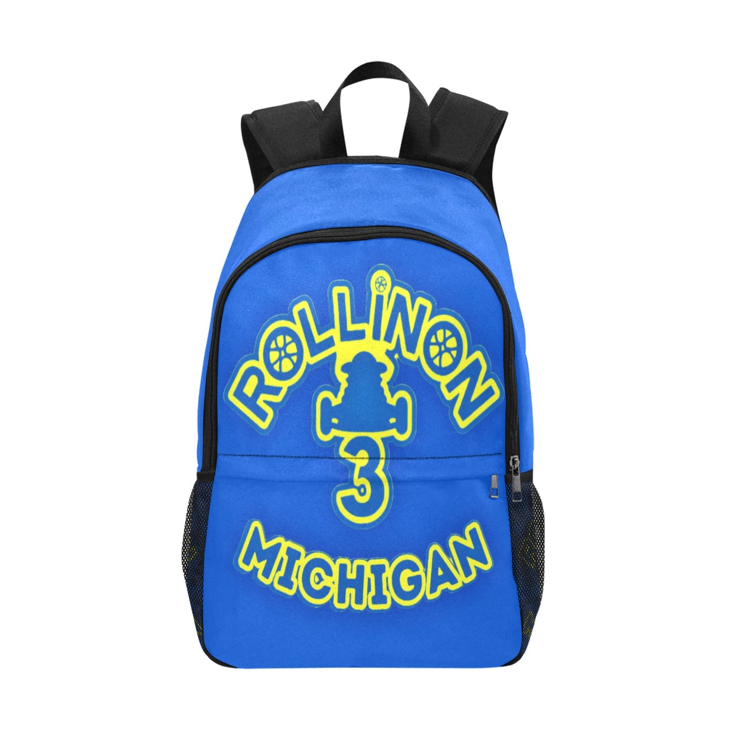 Rollin On 3 Michigan Backpack -Blue/Yellow