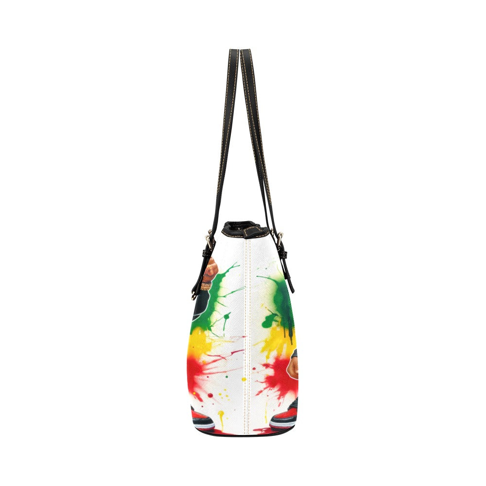 Vibrant PU Leather Tote Bag
