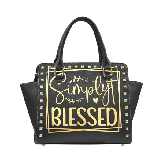 Simply Blessed Studded Christian Handbag – Elegant Faith-Inspired Tote