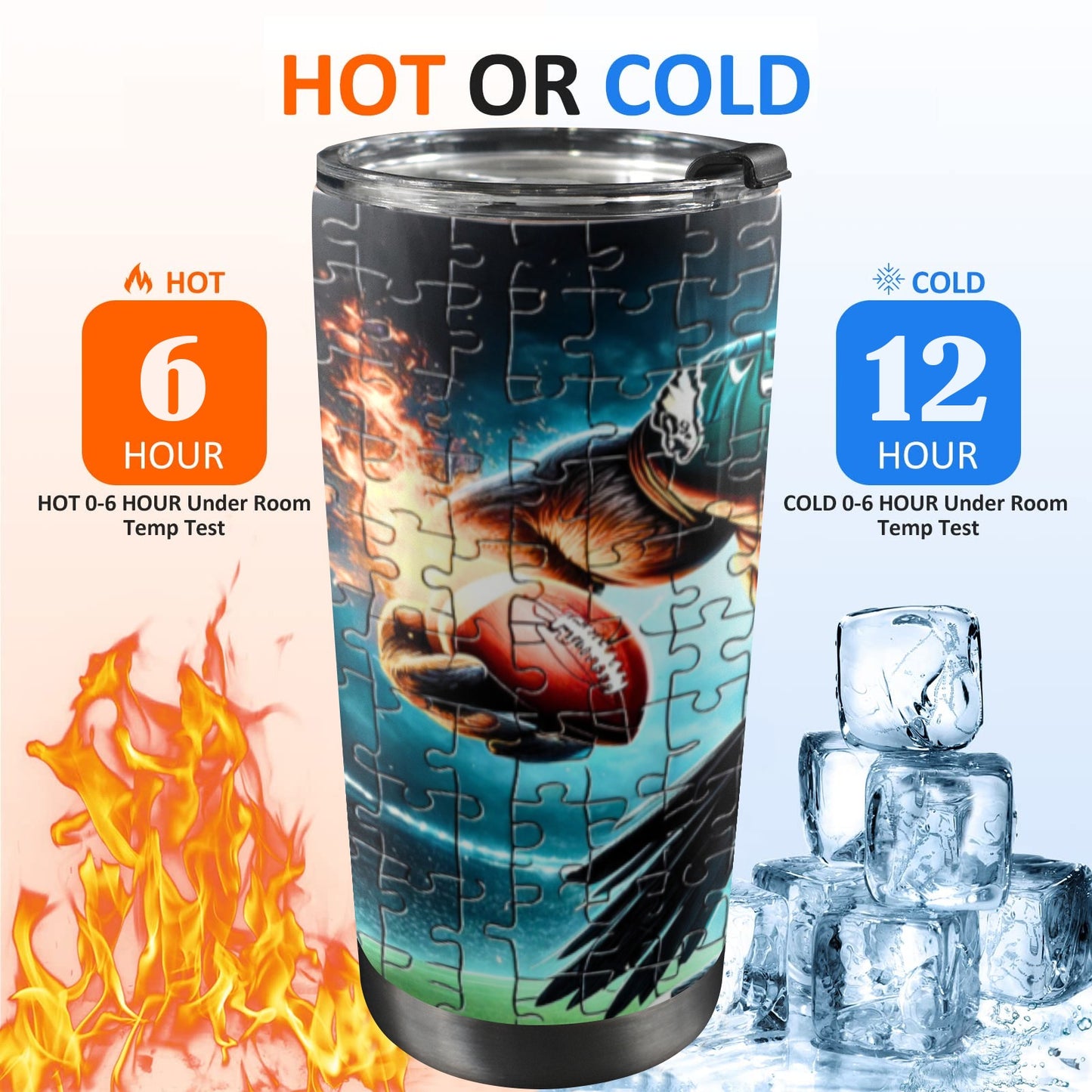 Philadelphia Eagles 20 oz Stainless Steel Tumbler