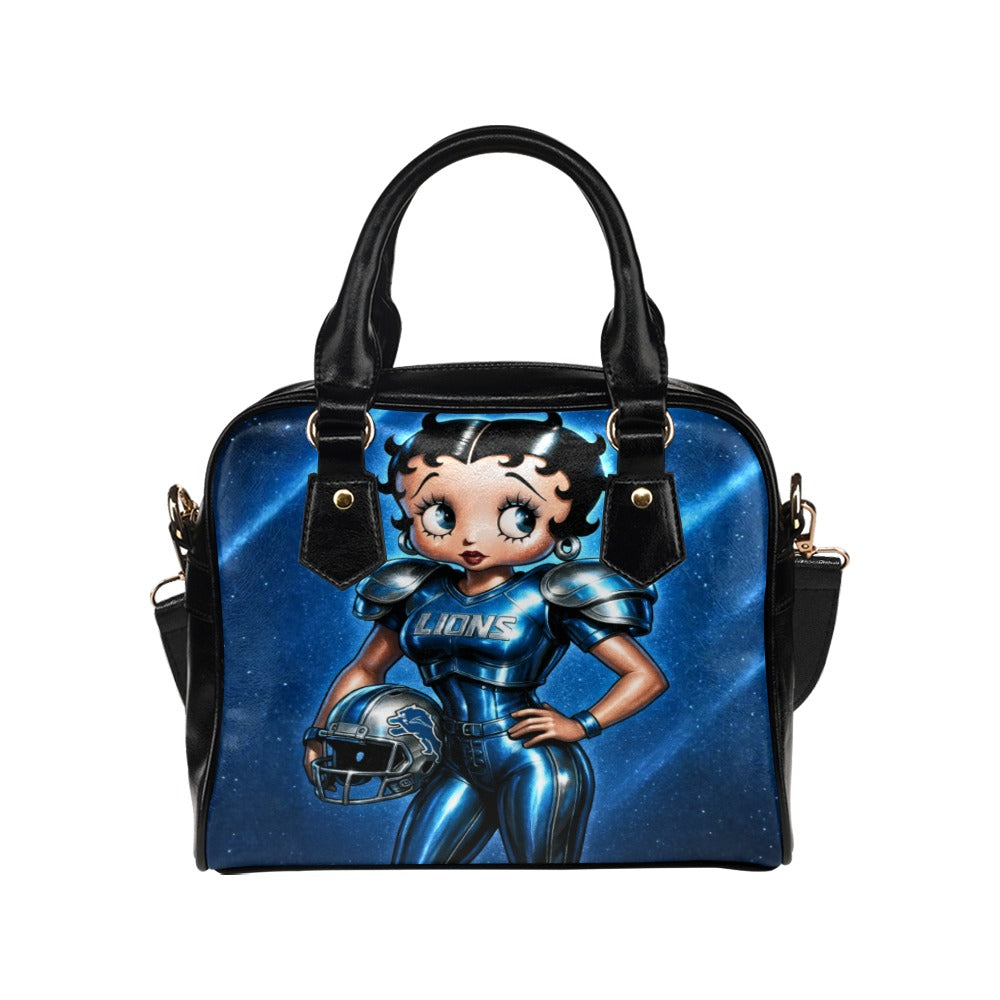 Detroit Lions Betty Boop Football Armor Handbag