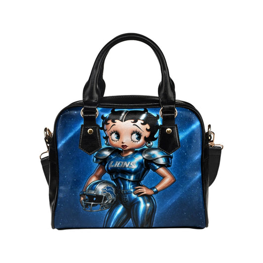 Detroit Lions Betty Boop Football Armor Handbag