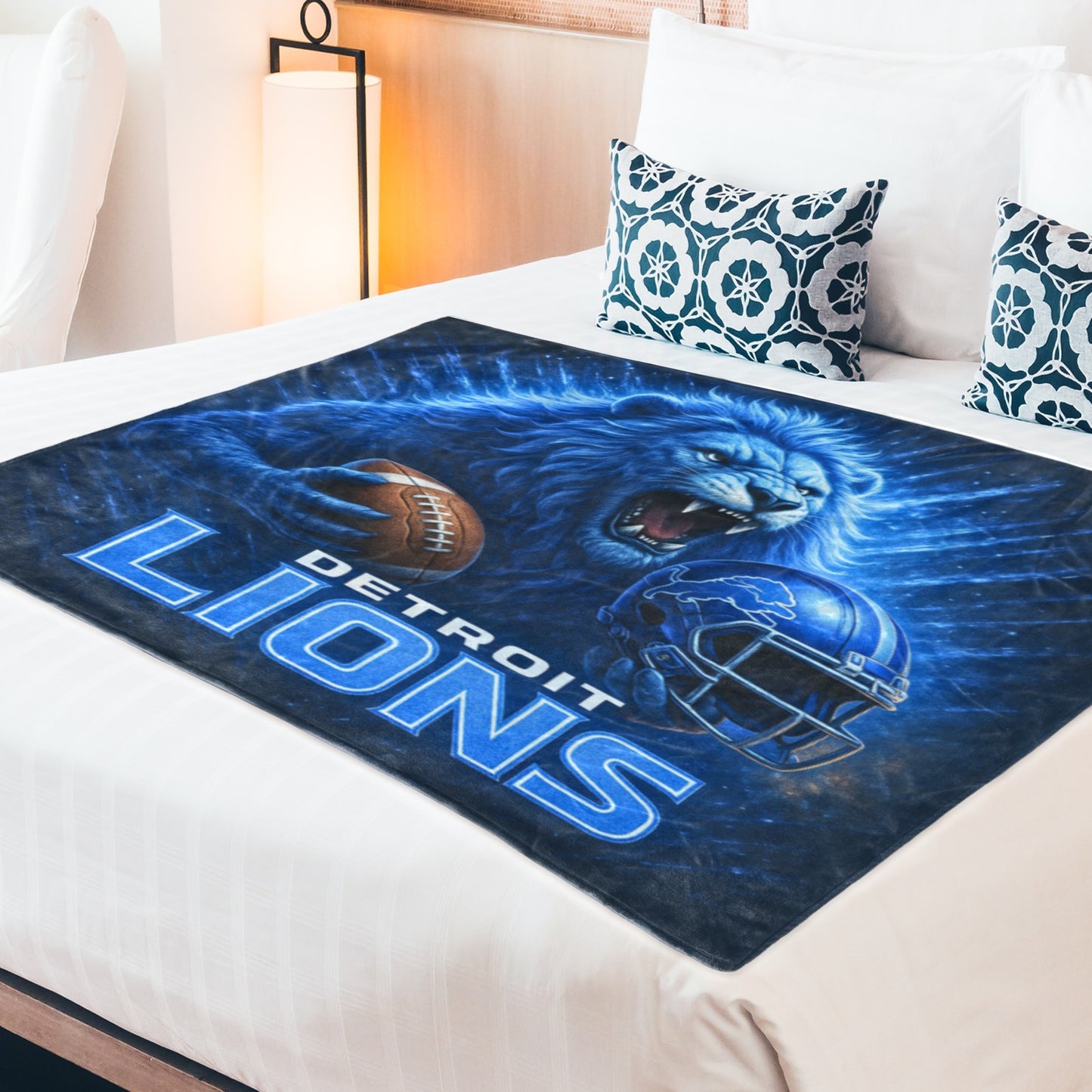 Detroit Lions Ultra-Soft Micro Fleece Blanket – 60"x50"