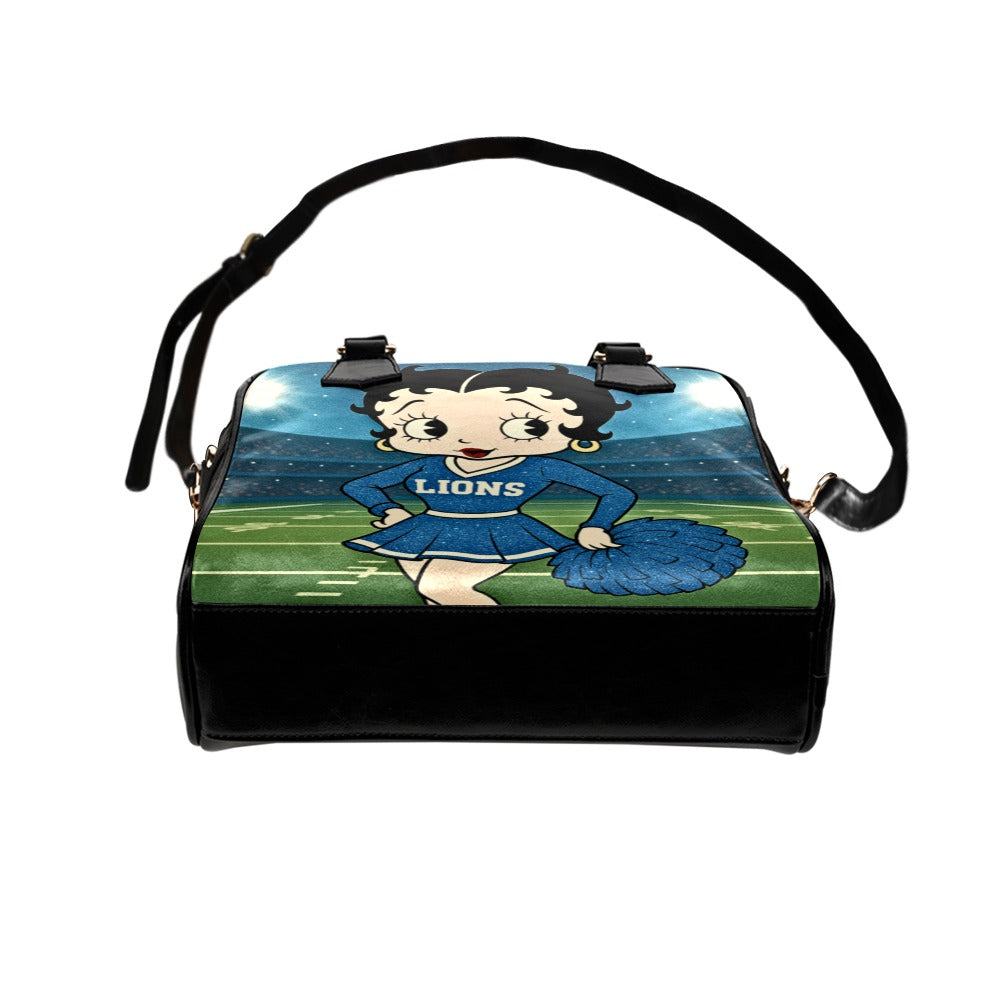 Detroit Lions Betty Boop Retro Cheer Shoulder Handbag
