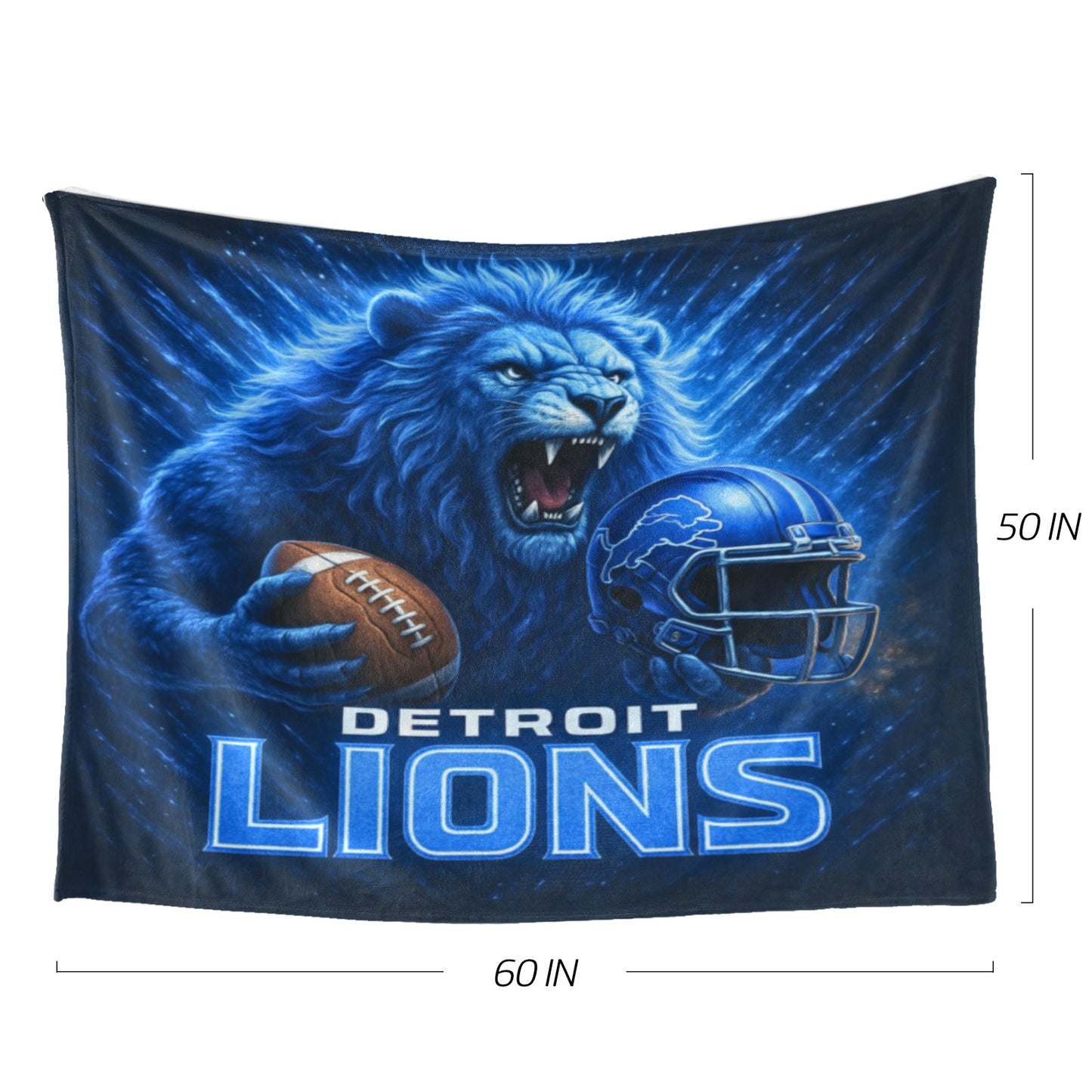 Detroit Lions Ultra-Soft Micro Fleece Blanket – 60"x50"