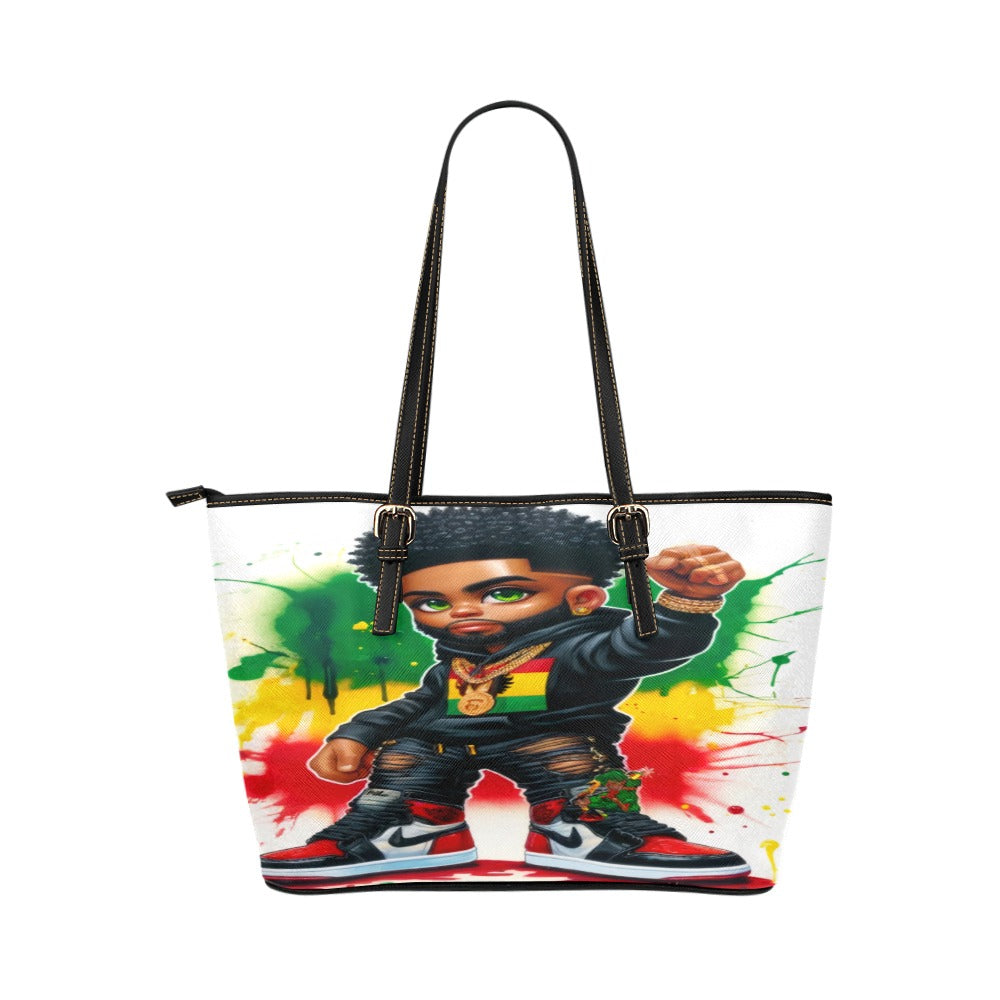 Vibrant PU Leather Tote Bag