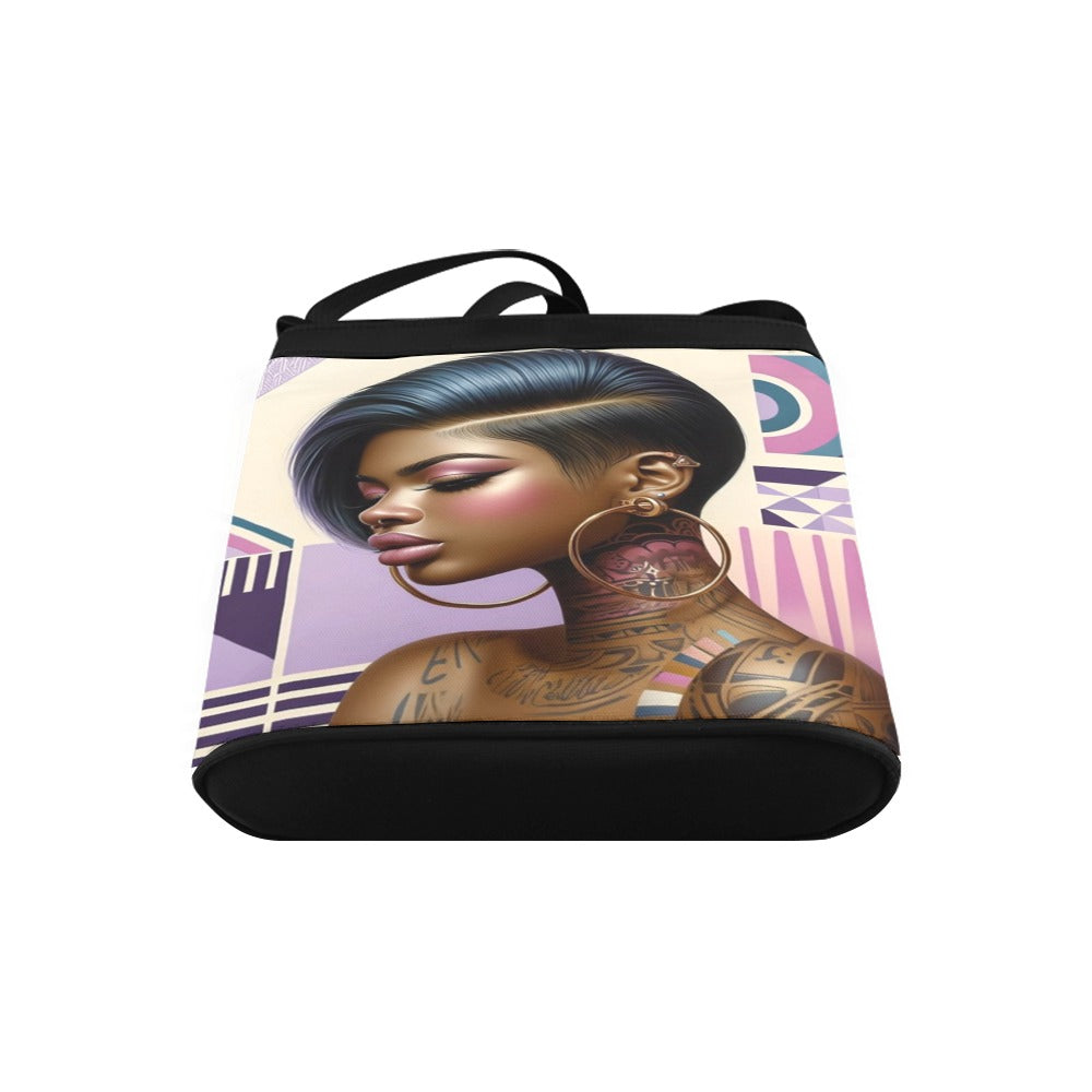 Black Girl Elegance Crossbody Bag