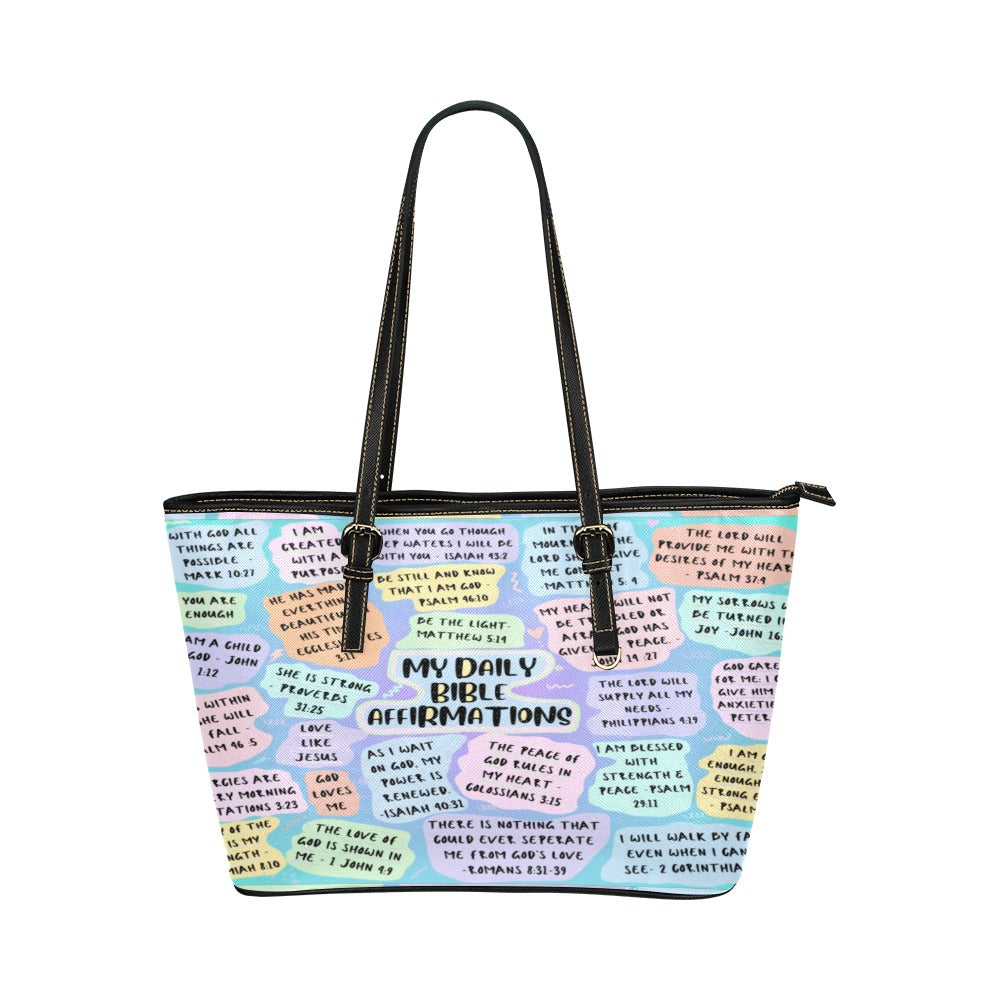 Inspirational Bible Affirmation Tote Bag