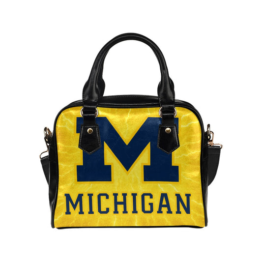 University of Michigan Shoulder Handbag – PU Leather