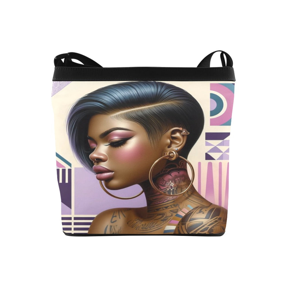 Black Girl Elegance Crossbody Bag