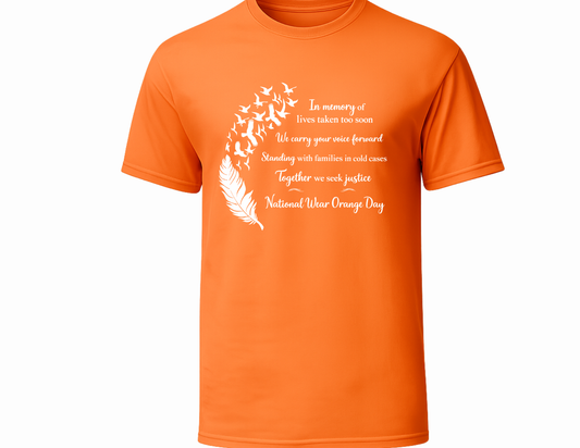 🧡 In Memory of Lives Taken Too Soon – National Wear Orange Day Awareness Shirt | End Gun Violence Tee