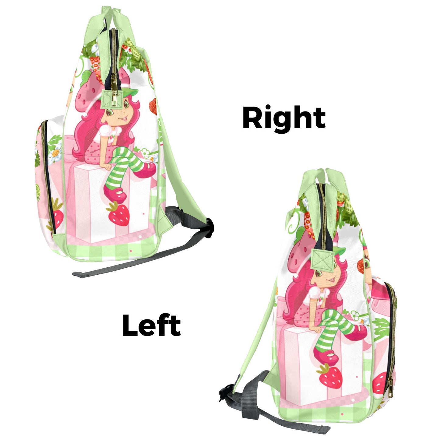 Strawberry Shortcake Multi-Functional Diaper Backpack with Insulated Pockets