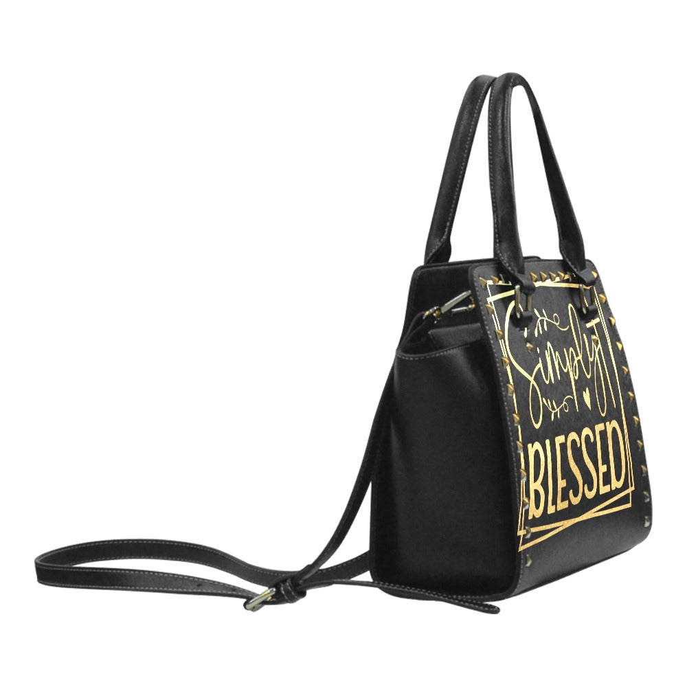 Simply Blessed Studded Christian Handbag – Elegant Faith-Inspired Tote