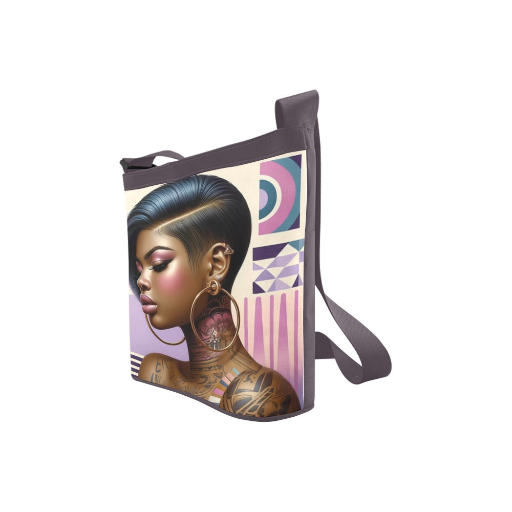 Black Girl Elegance Crossbody Bag