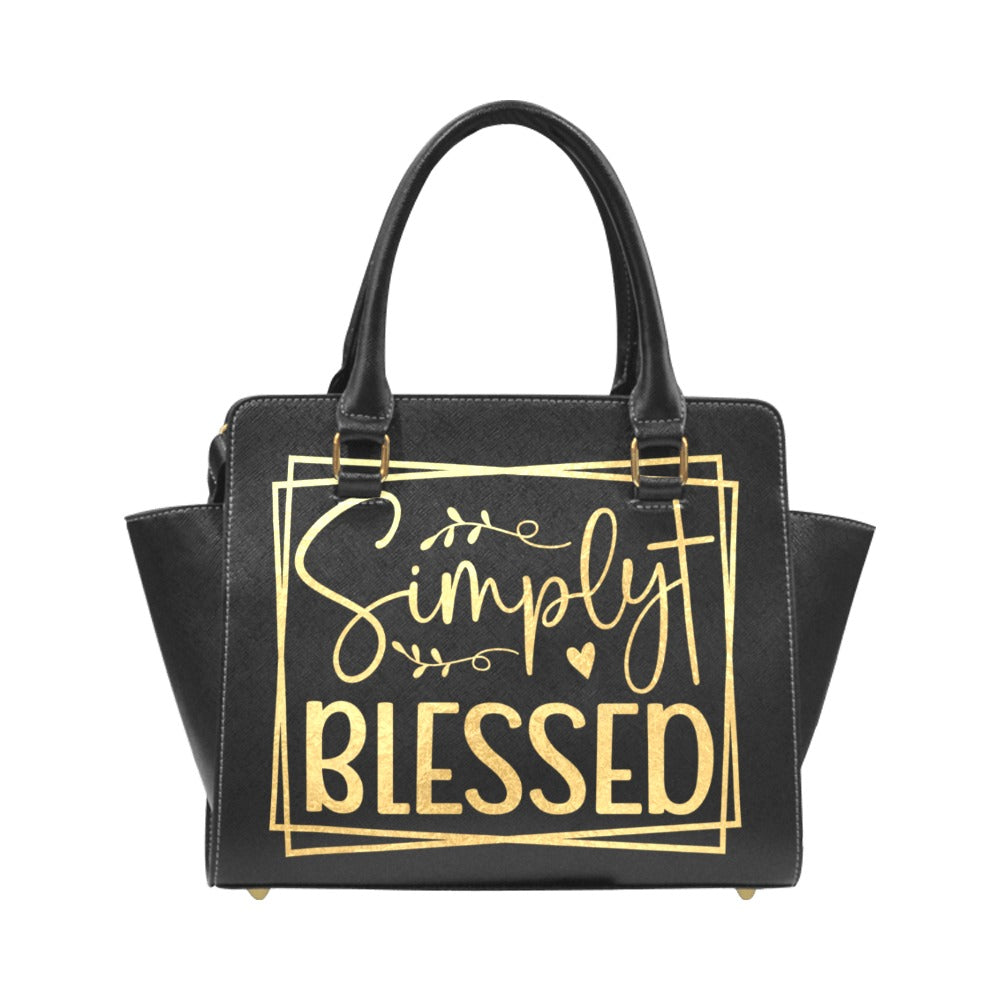 Simply Blessed Studded Christian Handbag – Elegant Faith-Inspired Tote