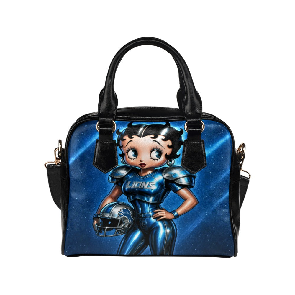 Detroit Lions Betty Boop Football Armor Handbag