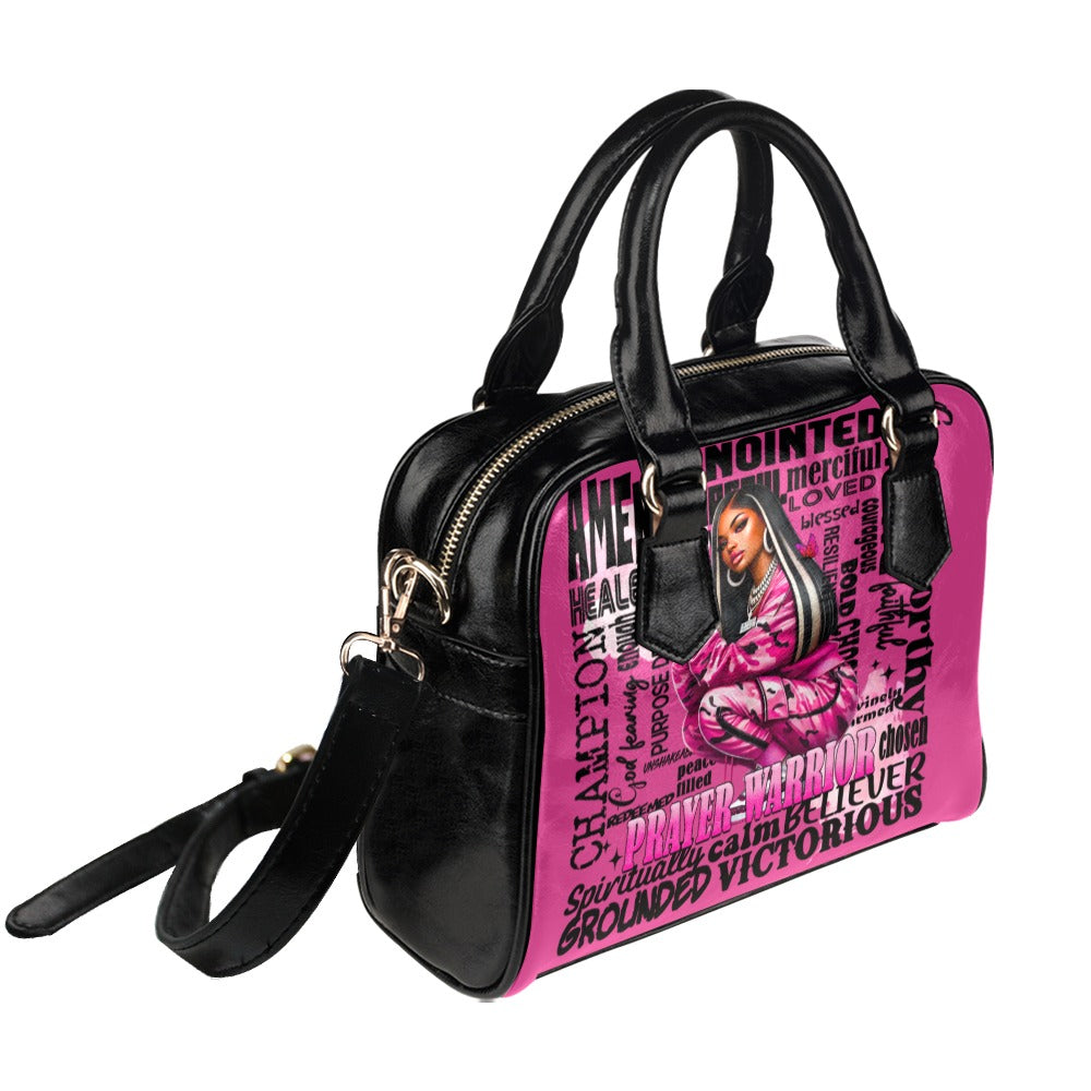 African American Women’s Prayer Warrior Faith Bag –  in Pink or Brown