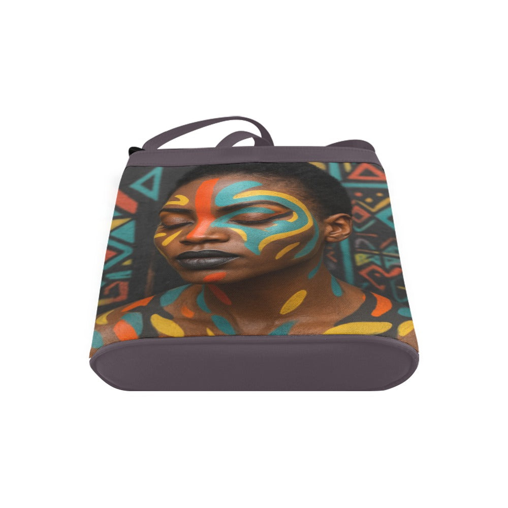 Tribal-Inspired Afrocentric Crossbody Bag