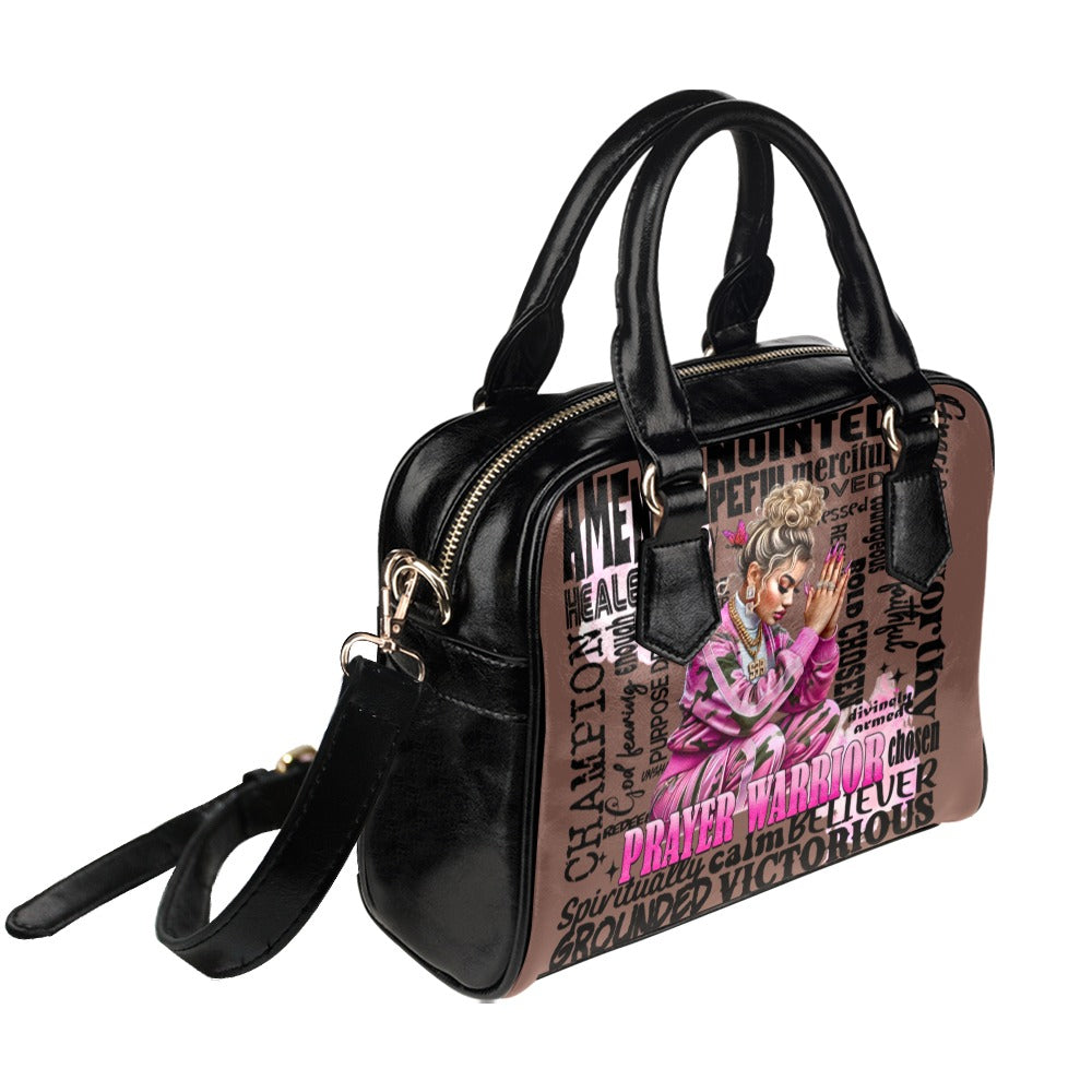Women’s Prayer Warrior Inspirational Purse – Pink or Brown