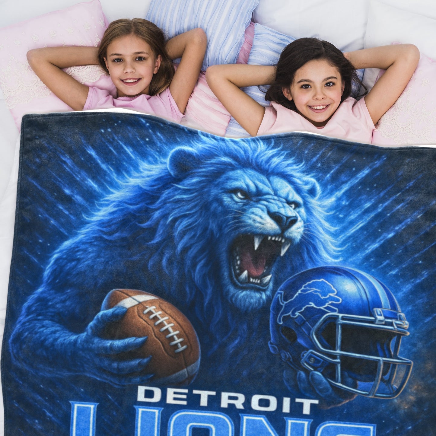 Detroit Lions Ultra-Soft Micro Fleece Blanket – 60"x50"