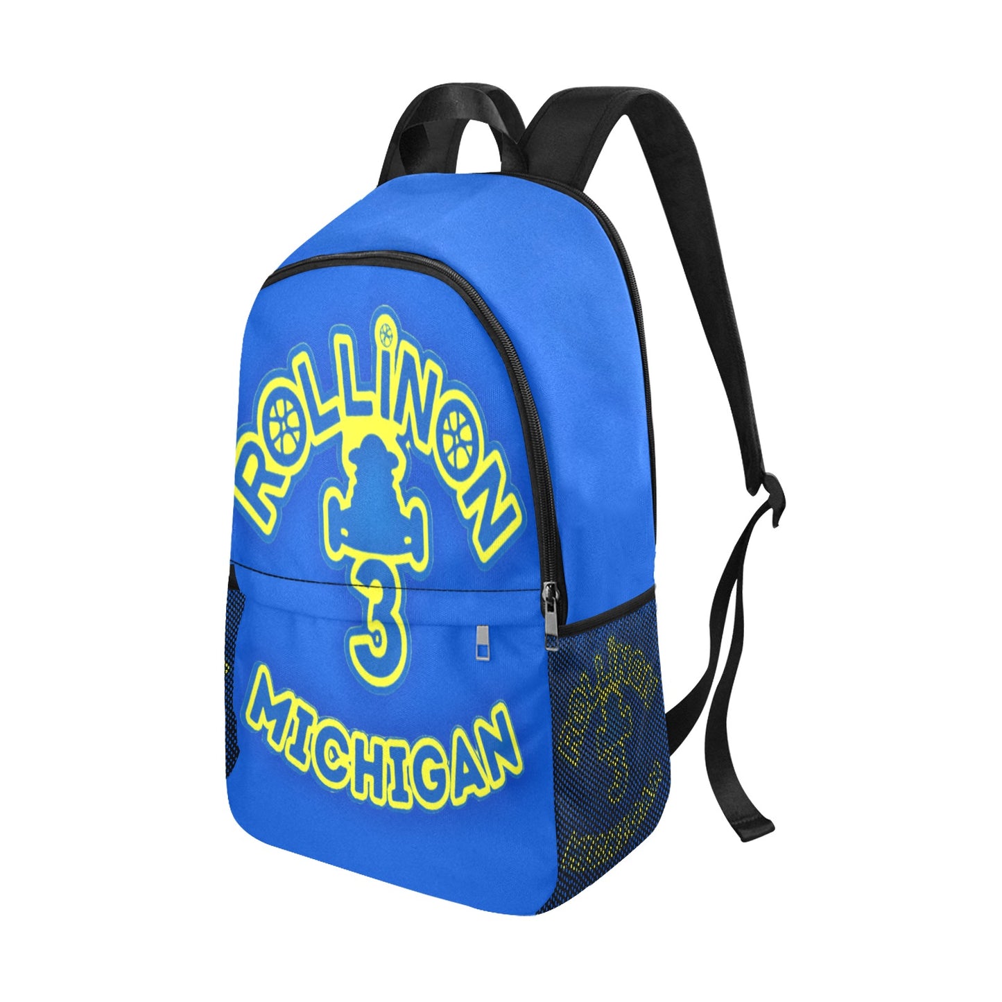 Rollin On 3 Michigan Backpack -Blue/Yellow