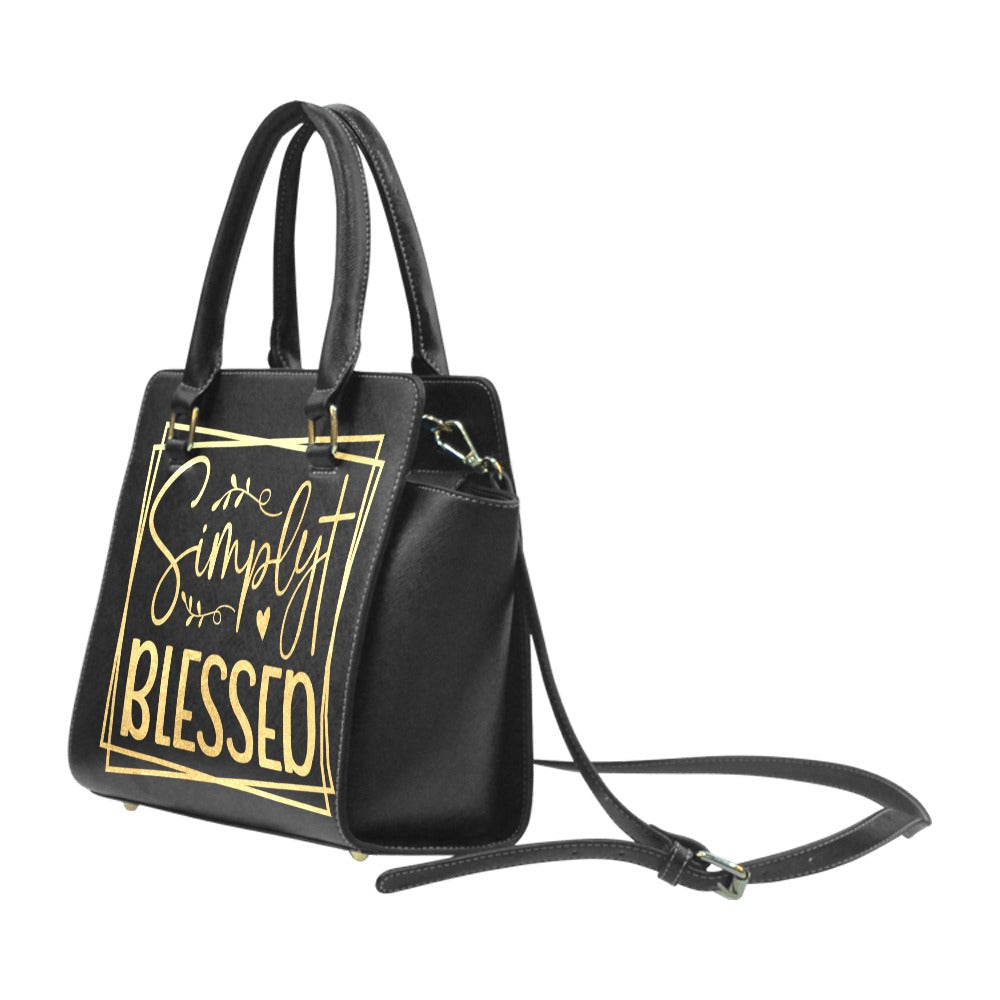 Simply Blessed Studded Christian Handbag – Elegant Faith-Inspired Tote