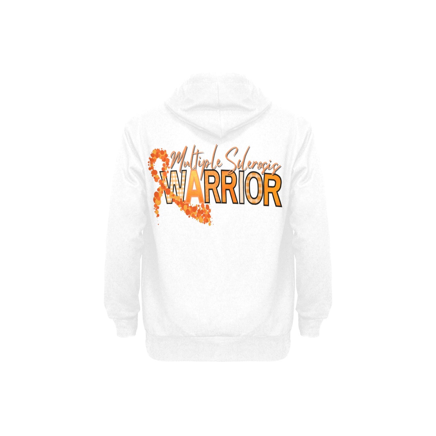 Men's Multiple Sclerosis Fleece Hoodie Front & Back Print